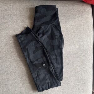 Lululemon Athletica Black Camo Leggings